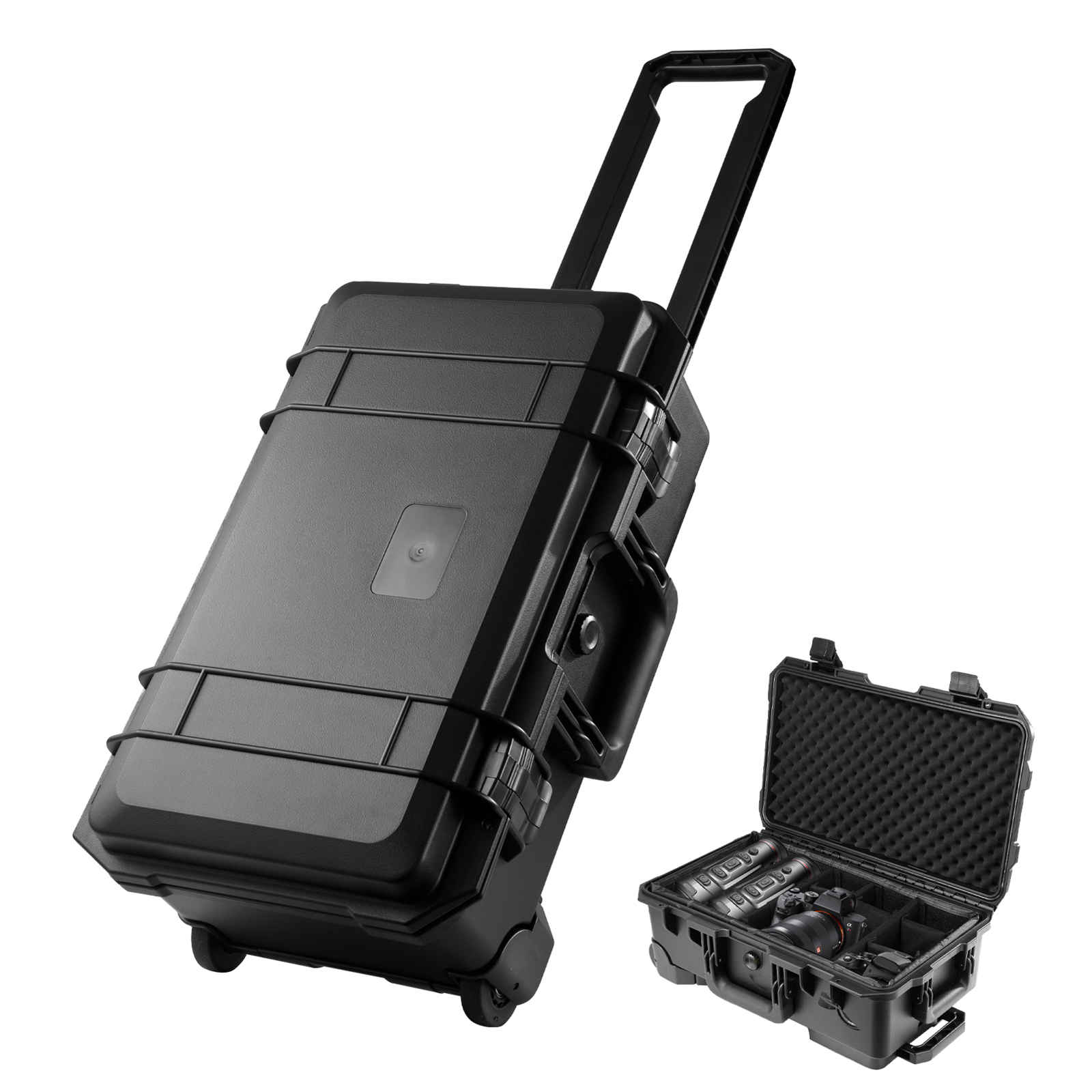 Drone Hard Shell Case - Rolling Camera Case, Portable Rolling Camera