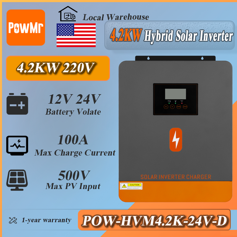 Drone Solar Charger - PowMr 4.2KW Off Grid Inverter 12V/24VDC