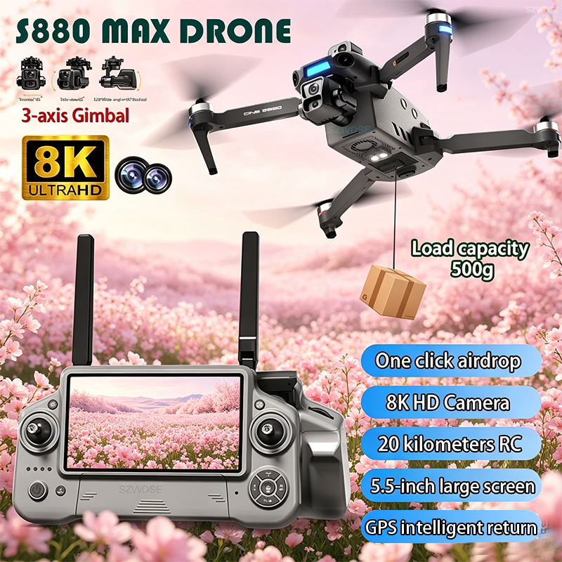Drone Battery Adapter - 2026 New 8K Dual Camera Drone