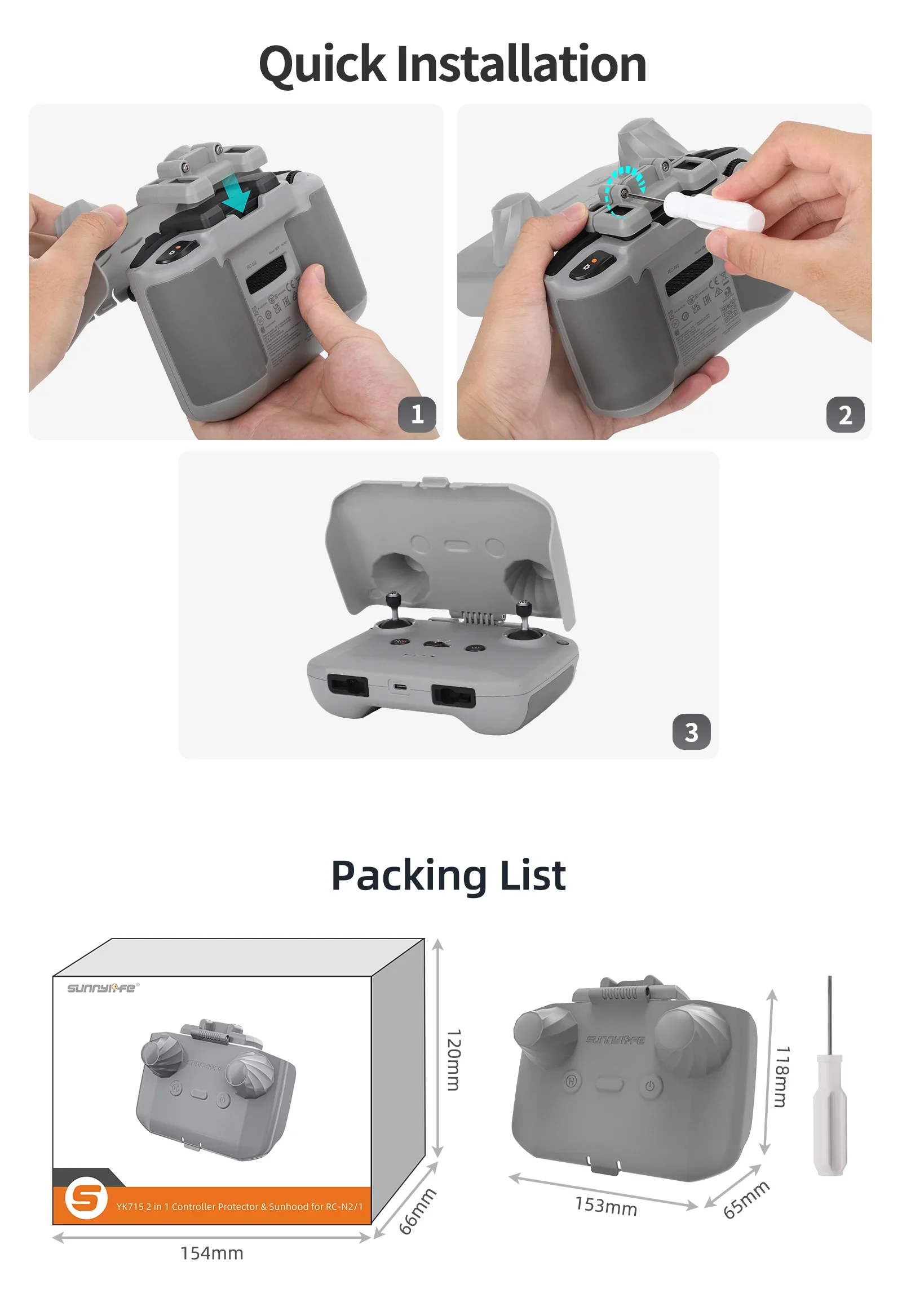 2 in 1 Controller Protector Su - Drone Joystick Cover incelemesi ve fiyatı