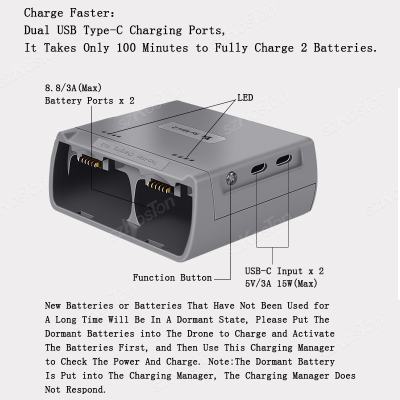 For DJI Mini 4K/MINI 2/Mini 2  - Drone Charging Hub incelemesi ve fiyatı