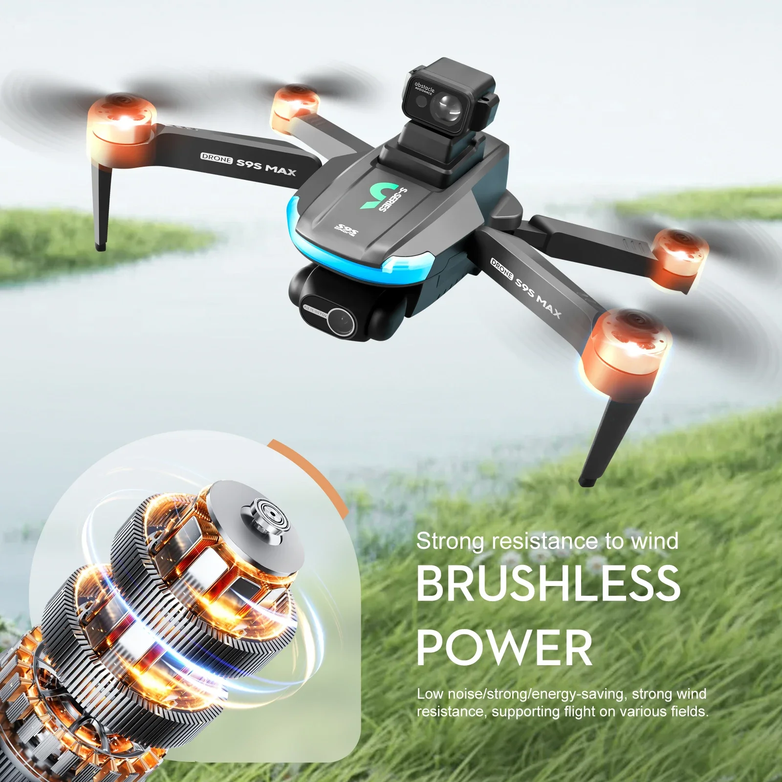 NEW S9S MAX MINI Drone 4K 2-Ax - Drone Remote Controller Lanyard incelemesi ve fiyatı