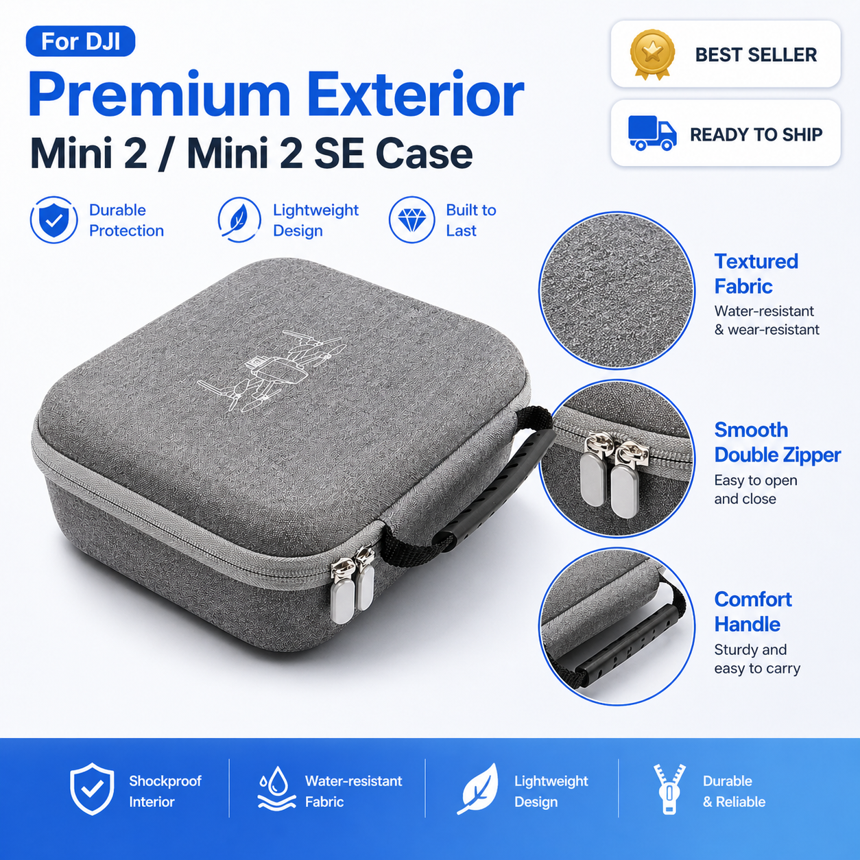 DJI Mini 2/SE Hard Shell Case  - Drone Hard Shell Case incelemesi ve fiyatı