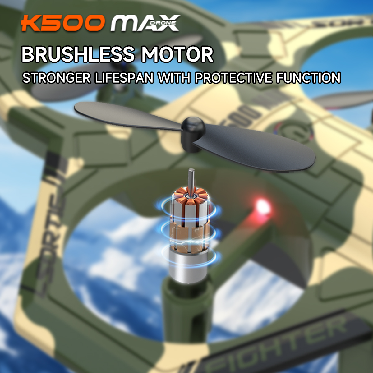 AXNEN K500 MAX RC Plane Fighte - Drone Beacon Light incelemesi ve fiyatı