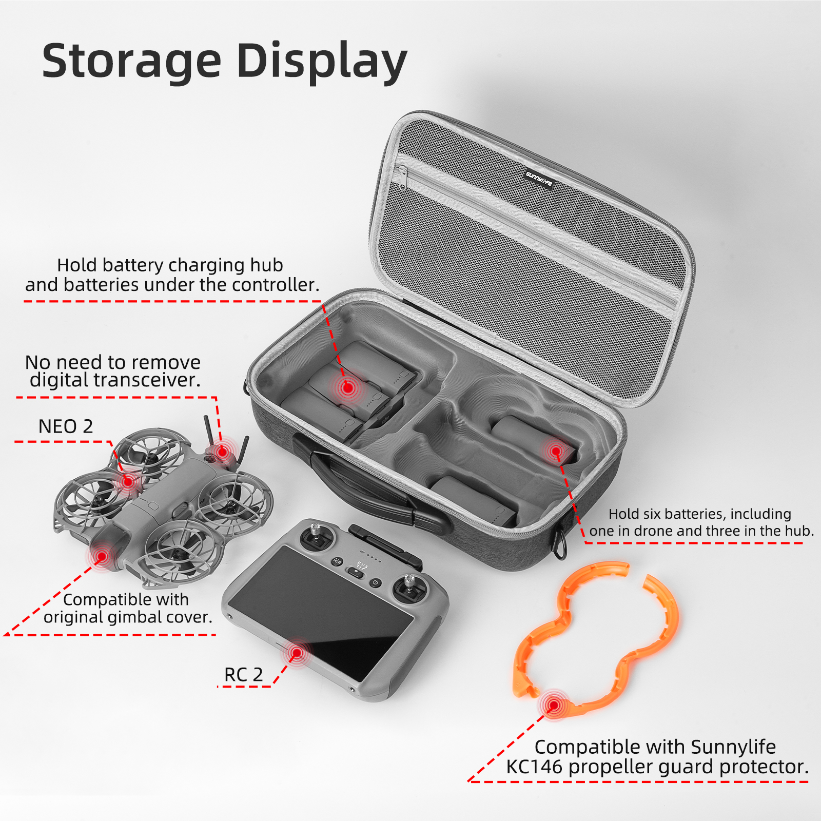 Portable Carrying Case For DJI - Drone Joystick Cover incelemesi ve fiyatı