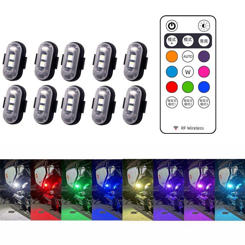 10x 4x 8Colors Wireless LED Dr - Drone Strobe Light incelemesi ve fiyatı