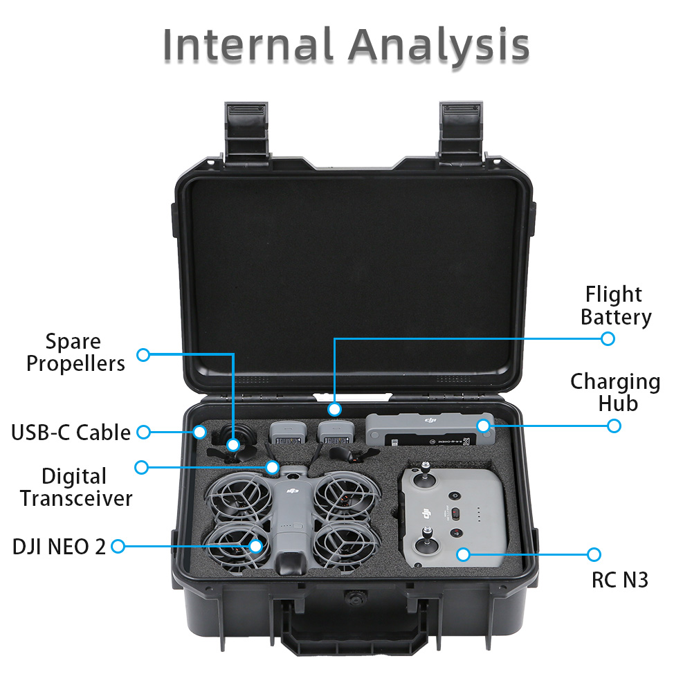 For DJI NEO 2 Case Bag Explosi - Drone Hard Shell Case incelemesi ve fiyatı