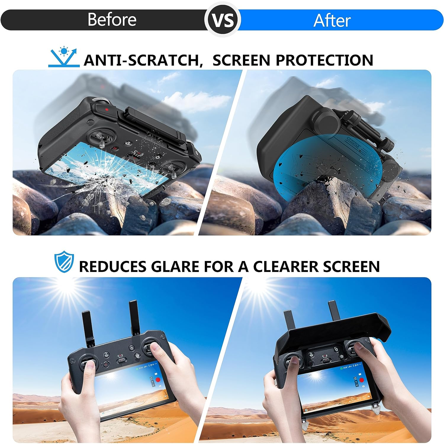 2-in-1 Sun Hood & Joystick Cov - Drone Joystick Cover incelemesi ve fiyatı