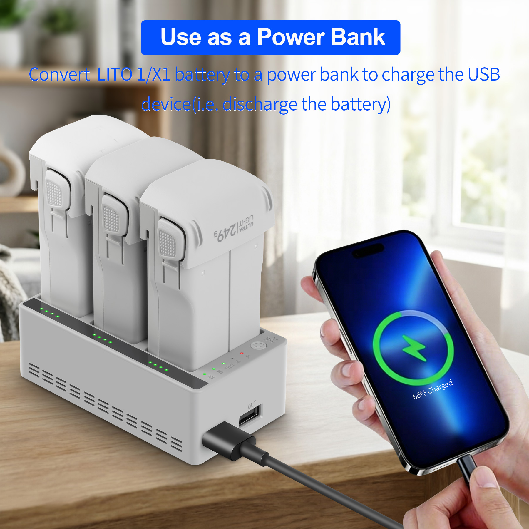 3-Way Battery Charger Butler F - Drone Charging Hub incelemesi ve fiyatı