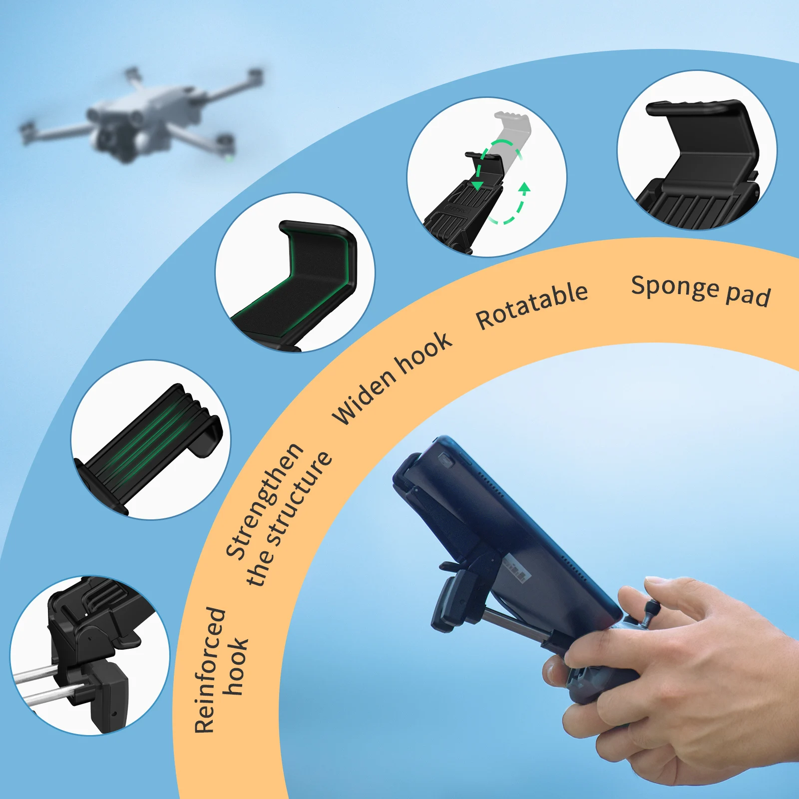 Tablet Extended Bracket Mount  - Drone Tablet Mount incelemesi ve fiyatı