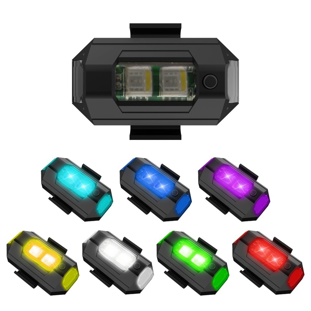 1PC 7 Color Mini USB Charging  - Drone Strobe Light incelemesi ve fiyatı