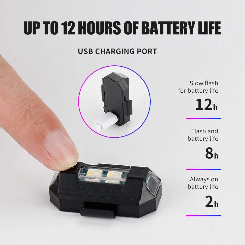 1PC 7 Color Mini USB Charging  - Drone Strobe Light incelemesi ve fiyatı