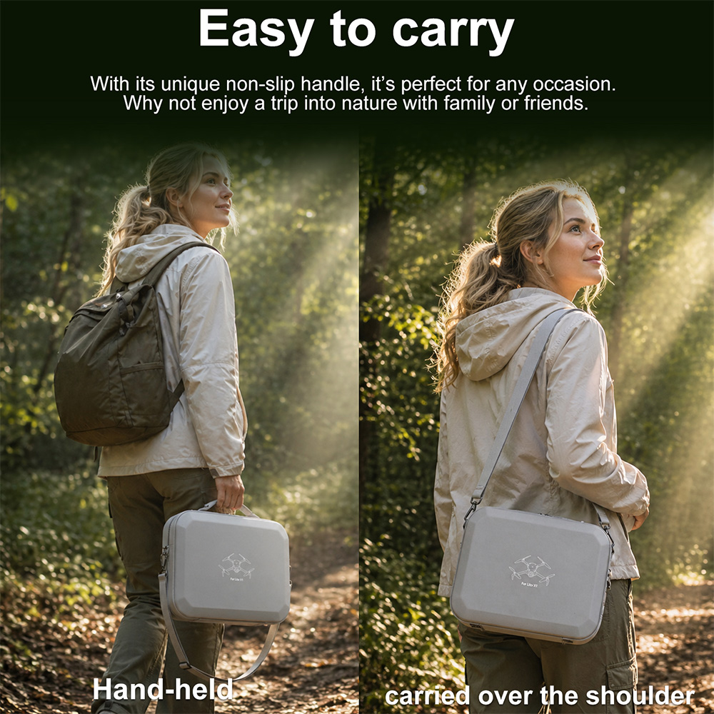 XFJI PU Leather Hard Shell Sho - Drone Carrying Case incelemesi ve fiyatı