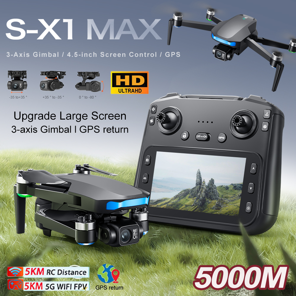 New S-X1 MAX Drone GPS 8K Prof - Drone Battery Adapter incelemesi ve fiyatı