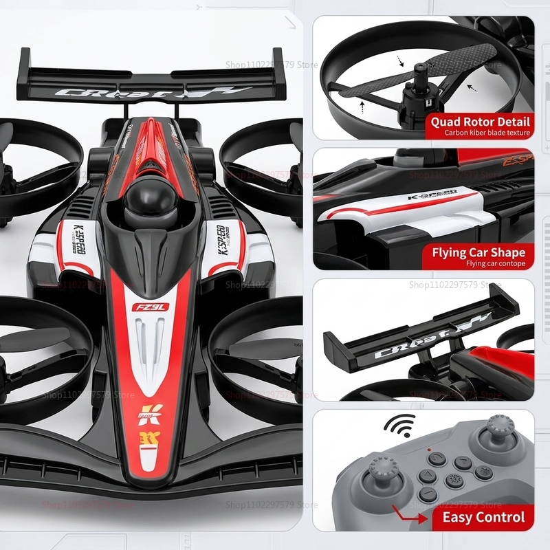 Mini RC Flying Car Transformab - Drone Beacon Light incelemesi ve fiyatı