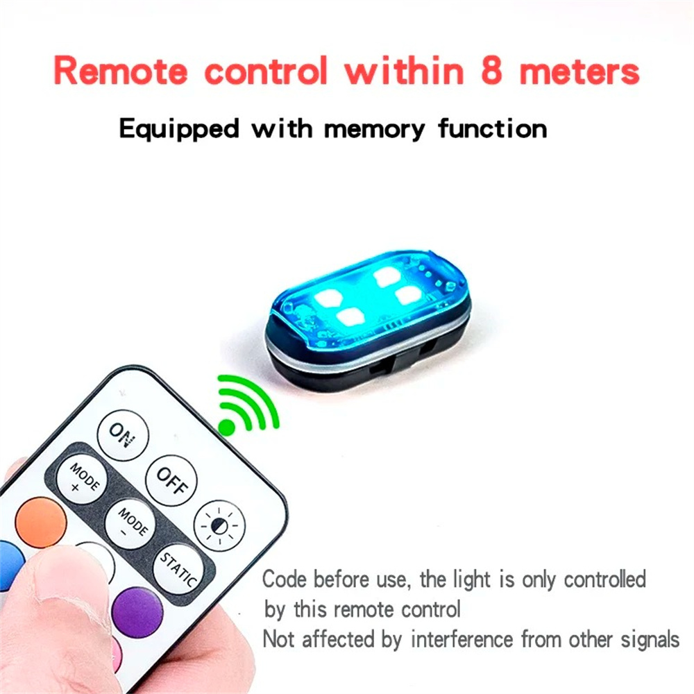 2/4/6pcs Wireless Remote Contr - Drone Strobe Light incelemesi ve fiyatı