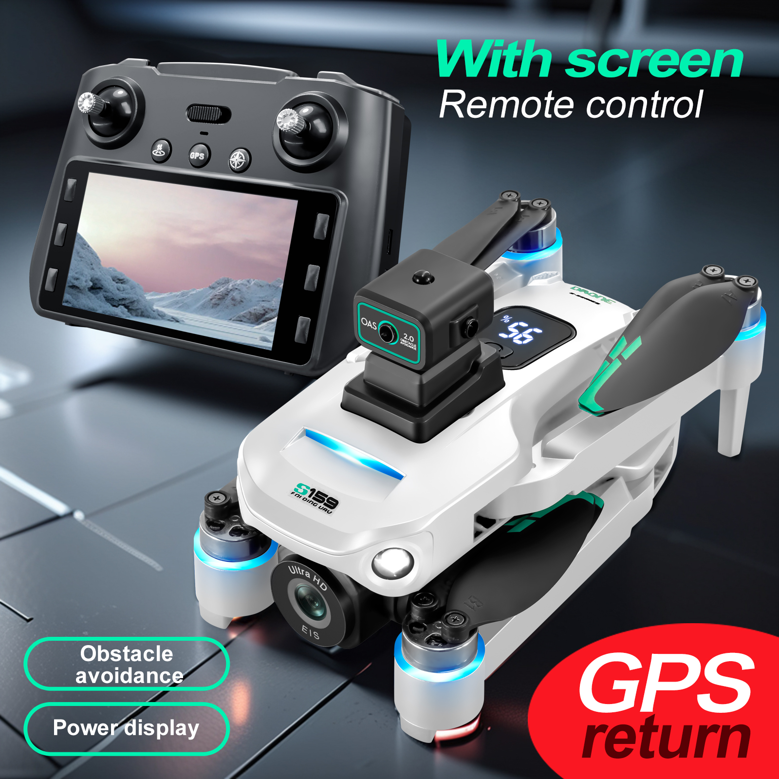 S159 GPS Drone 4K Profesional  - Drone Battery Adapter incelemesi ve fiyatı
